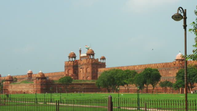 Bloqueo-de-toma-de-Red-Fort,-Delhi,-India