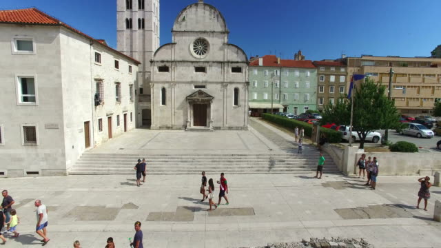 Saint-Mary-church-and-monastery-in-Zadar,-Croatia