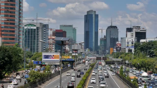 Transportation-in-Jakarta,-Indonesia