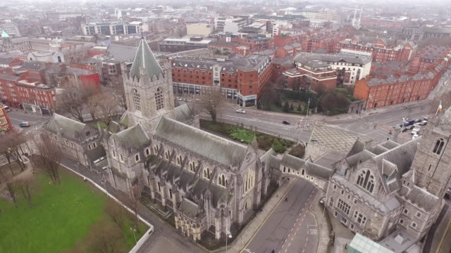 Christchurch-Cathedral,-Dublin---Drone