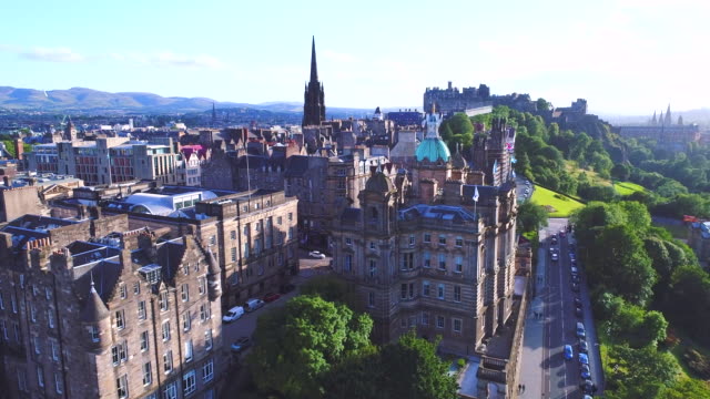 Luftbild-von-Edinburgh,-Schottland