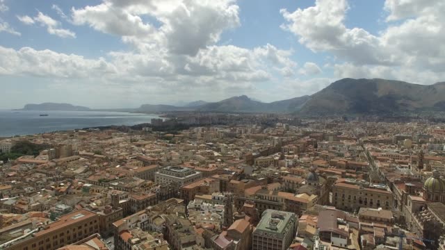 Vista-aérea-de-Palermo,-Italia