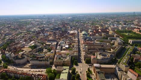 Vista-aérea-de-la-ciudad-de-Munich-en-Alemania