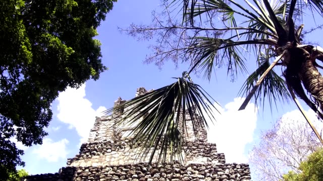 Muyil-Mayan-Pyramid-Ruins,-video-4k