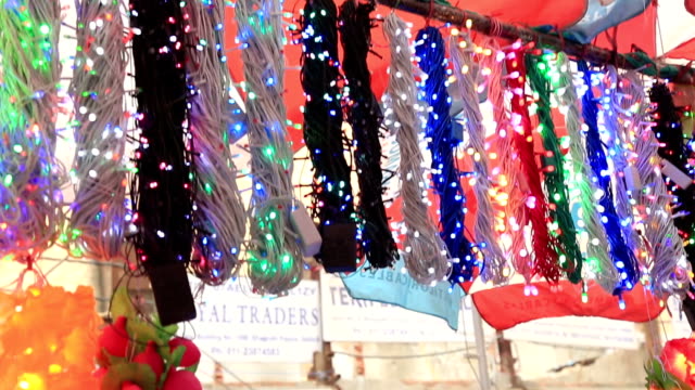 Diwali-fancy-led-decoration-lights-selling-in-old-Delhi-market