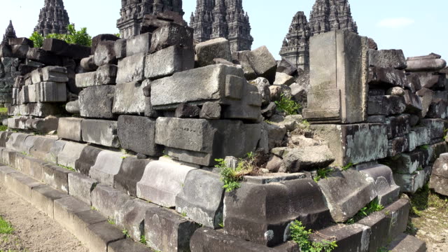 Candi-Sewu-complejo-de-templos-de-Prambanan-en-Java-Central,-Indonesia