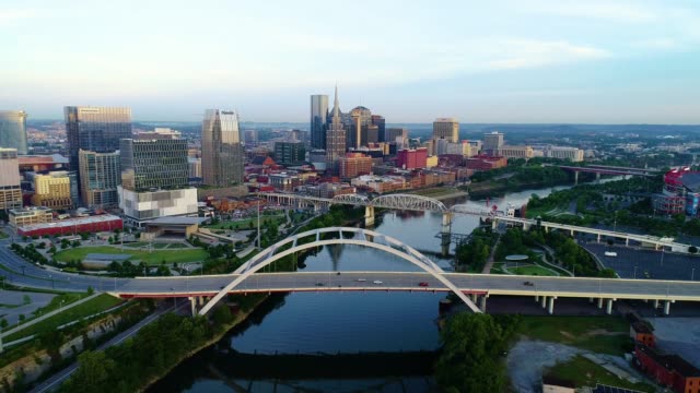 Nashville-Tennessee-USA-Luft-Skyline