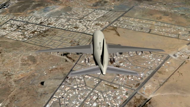 Flugzeug-Flug-von-Dschidda,-die-heilige-Stadt-Mekka
