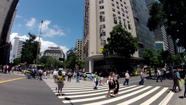 Brasilien-und-Rio-geschäftigen-Straßen-Zeitraffer