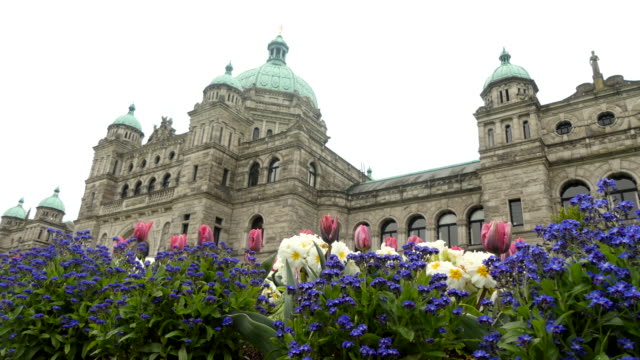 Victoria-Parlamentsgebäude-Frühling