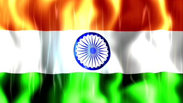 Indische-Flagge-Animation