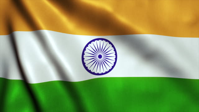 Bandera-de-la-India-Video-lazo---4K