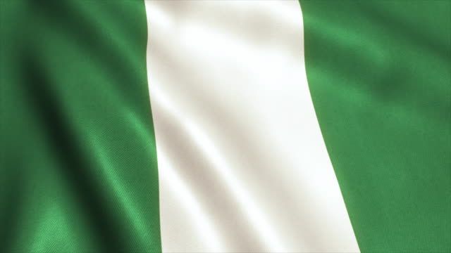 Nigeria-bandera-Video-lazo---4K