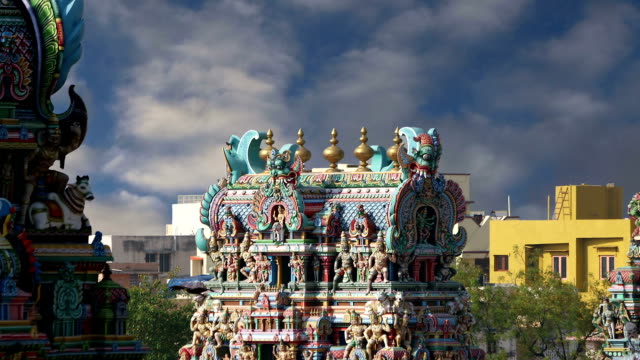Templo-hindú-Meenakshi-en-Madurai,-Tamil-Nadu,-India-del-Sur