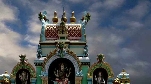 Traditionelle-Hindu-Tempel,-Süd-Indien,-Kerala