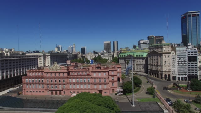 Buenos-Aires-Argentina-centro-abejón-aéreo-helicóptero-imágenes-4K