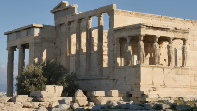 Athen-Griechenland-Athener-Akropolis-Tempel-des-Erechtheions-oder-Erechtheion