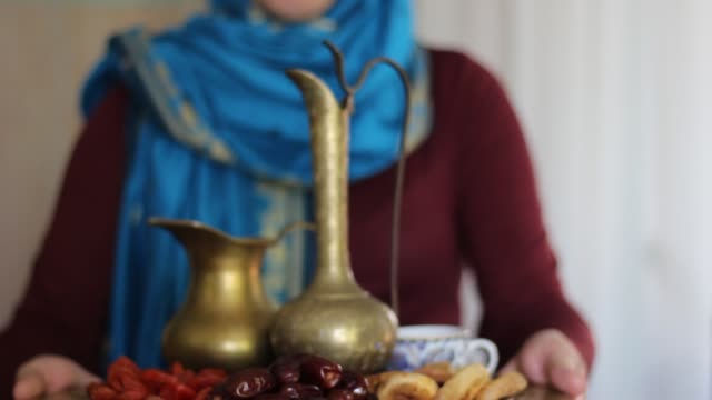 Eid-Mubarak.-Eine-konzeptionelle-Satz-von-Objekten-für-Ramadan-festival