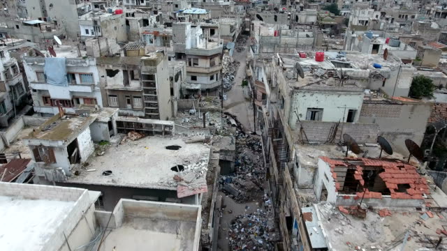 Aerial-view-over-houses-in-Aleppo-in-the-war