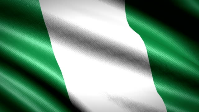 Nigeria-Flagge.-Nahtlose-Schleife-Animation.-4K-High-Definition-Video