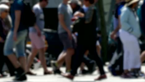 Side-view-blurry-pedestrians-walking.