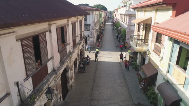 Cycling-competitions-in-the-city-Vigan,-Philippines