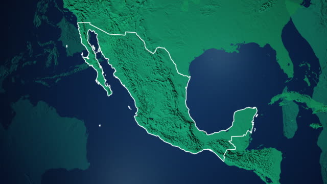 Erde-mit-Grenzen-von-Mexiko-digital