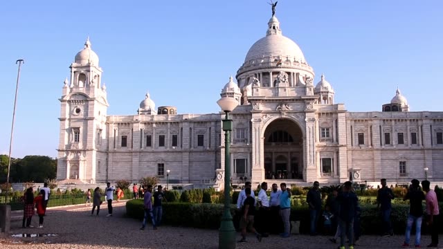 Victoria-Memorial-in-Calcutta-Or-Kolkata-,-West-Bengal