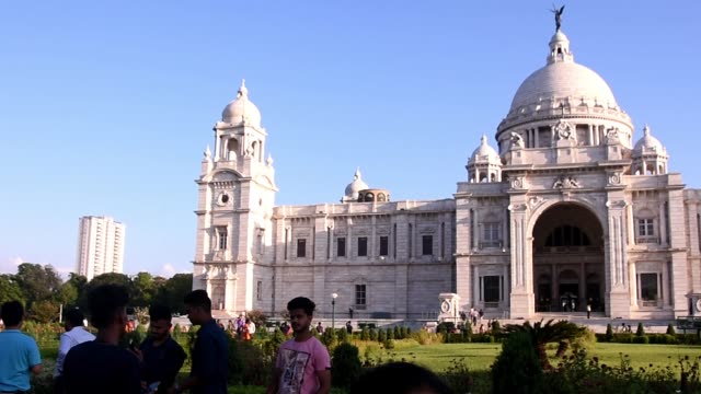 Victoria-Memorial-in-Calcutta-Or-Kolkata-,-West-Bengal