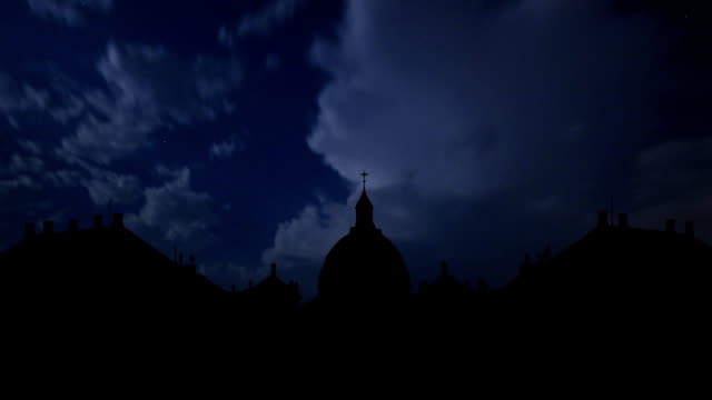 Copenhagen-Denmark-Amalienborg-Palace-and-the-night-storm