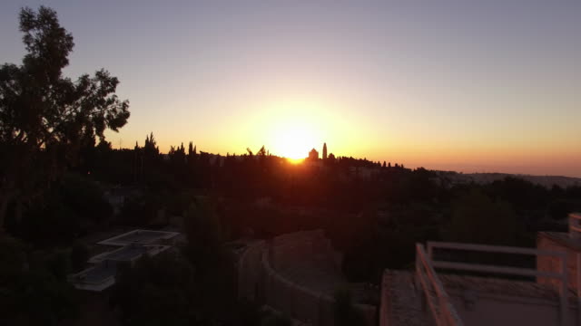 Alte-Stadt-von-Jerusalem-Israel:-Sunrise