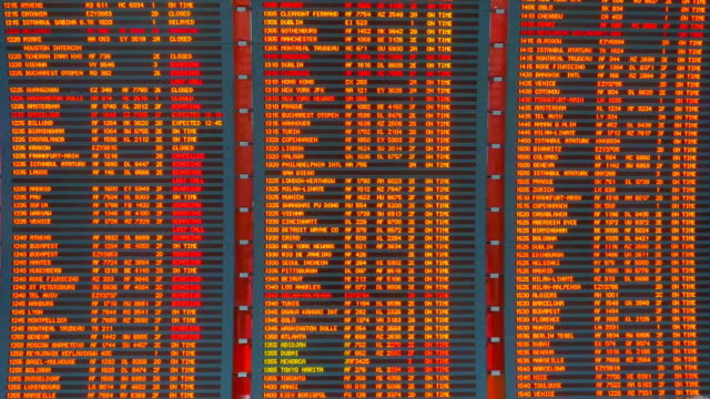 Flughafen-Flugzeiten-Ankünfte-und-Abflüge-Board,-Time-Schedule-Information