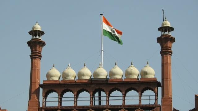 Rotes-Fort,-UNESCO-Weltkulturerbe,-Delhi,-Indien