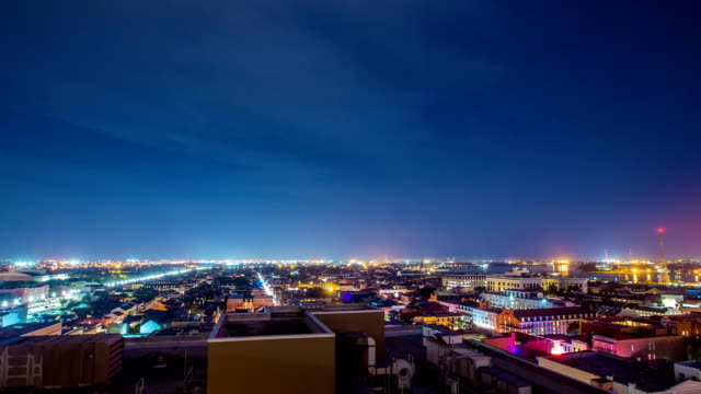 Time-Lapse---Night-View-of-New-Orleans,-USA