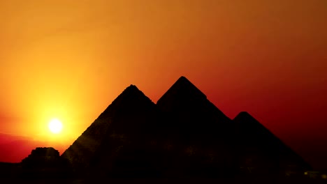 Timelapse.-Sunrise-over-pyramids.-Giza-Egypt.