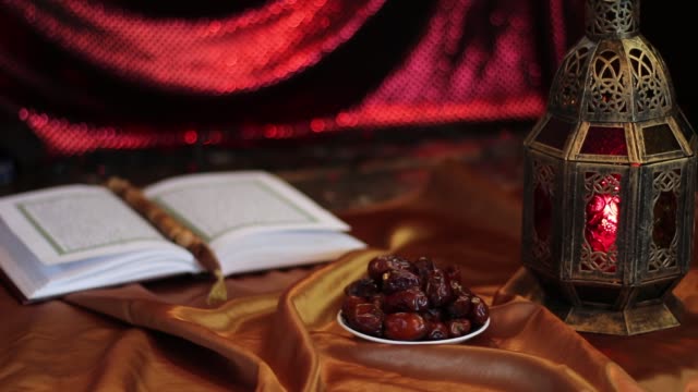 Eid-Mubarak.-Candle-flicker-in-the-lamp