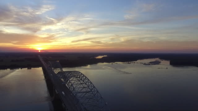 Drone-over-Memphis-Arkansas-Bridge