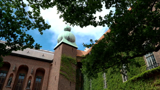 Der-Innenhof-des-Stockholmer-Rathaus,-Schweden