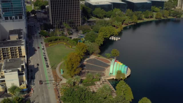 Video-aéreo-lago-Eola-Orlando-Florida