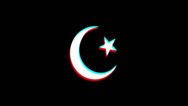 Stern--und-Halbmondsymbol-Islam