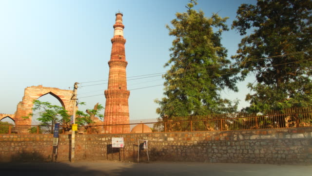 Delhi,-Qutab-Minar-1-Zeitraffer