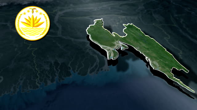 Chittagong-mit-Wappen-Animation-Karte