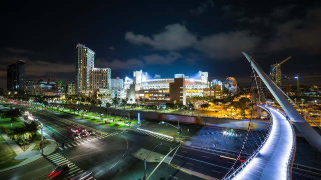 Downtown-San-Diego-and-Petco-Park-Night-Timelapse-With-Freight-Train-and-Trolley