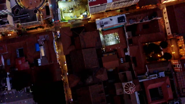 Aerial/Drone-View-of-the-Plaza-de-Bolivar-and-La-Candelaria,-Bogotá,-Colombia-9