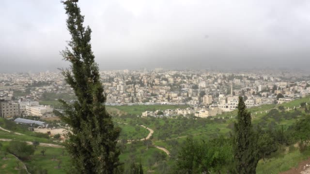 Jerusalem.-View-of-the-city-from-the-observation-deck