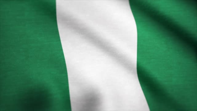 Bandera-de-la-animación-de-Nigeria.-Bandera-de-Nigeria-ondeando-en-el-viento