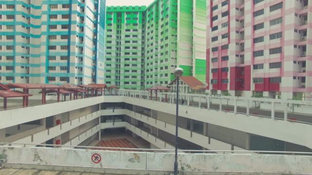 Mehrfarbige-Rochor-Zentrum-bauen-eine-Luftaufnahme,-Baujahr-1977,-Singapur