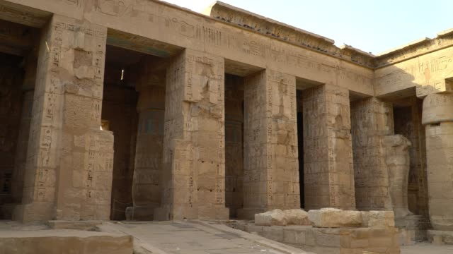 Tempel-von-Medinet-Habu.-Ägypten,-Luxor.