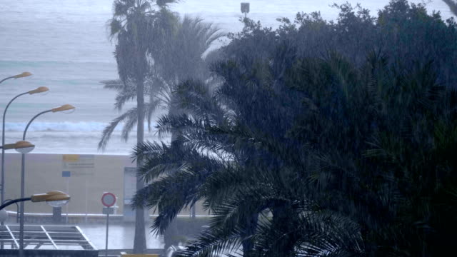 Heavy-rain-in-a-coastal-tourist-city-in-the-south-of-Spain