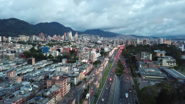 Aerial-view-of-Bogota,-Colombia.